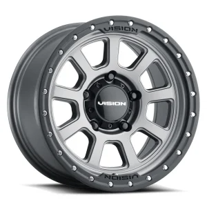 Vision Wheel Off-Road – 350 OJOS – Grey – 17″x9″ -12mm – All weather Wheels – 350-7973SGBL-12